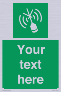 Custom sign safe condition Emergency position beacon